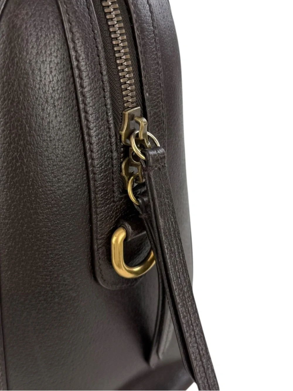 Gucci Calfskin Leather Medium Web Stripe Satchel Bag - Picture 11 of 13